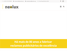 Tablet Screenshot of neolux.pt